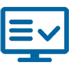 Tumor board icon blue