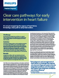 Cover of Philips article about solutions to identify clear care pathways for early intervention in heart failure (Download .pdf)