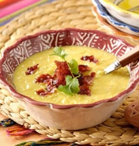 Sweet Corn Soup With Bacon