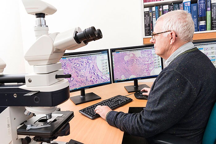 Paul Klinkhamer, pathologist at PAMM in Veldhoven, The Netherlands, working with Philips IntelliSite 