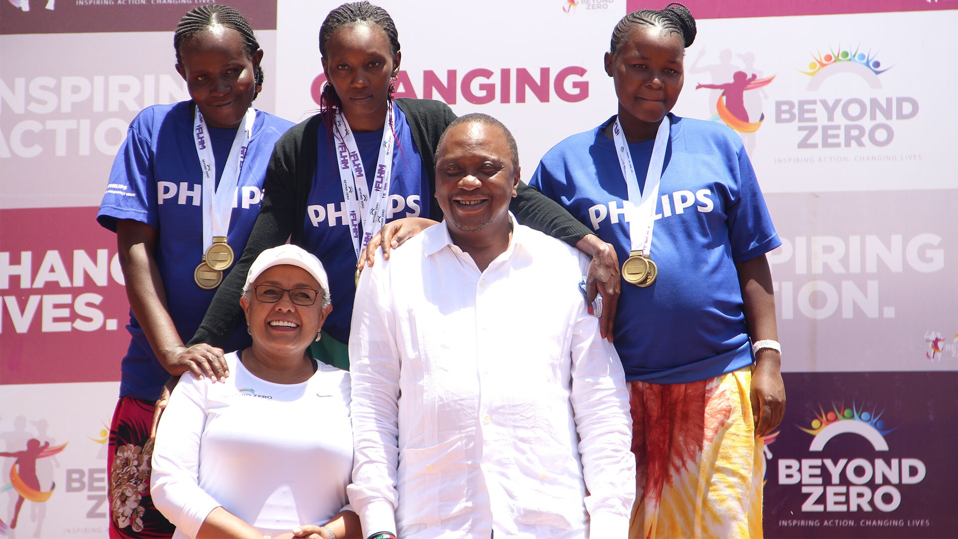 Pregnant women unite at the “Beyond Zero Marathon” to shine the spotlight on preventable maternal and infant deaths in Kenya